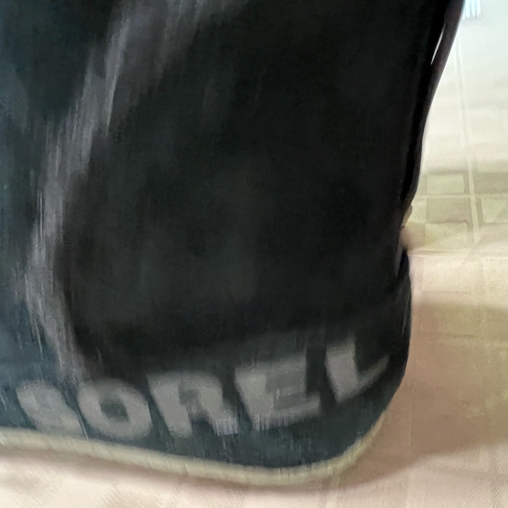 SOREL Womens Nakiska Black Snow Boots Size 12 Suede Shearling Sheepskin Bootie - Picture 7 of 7